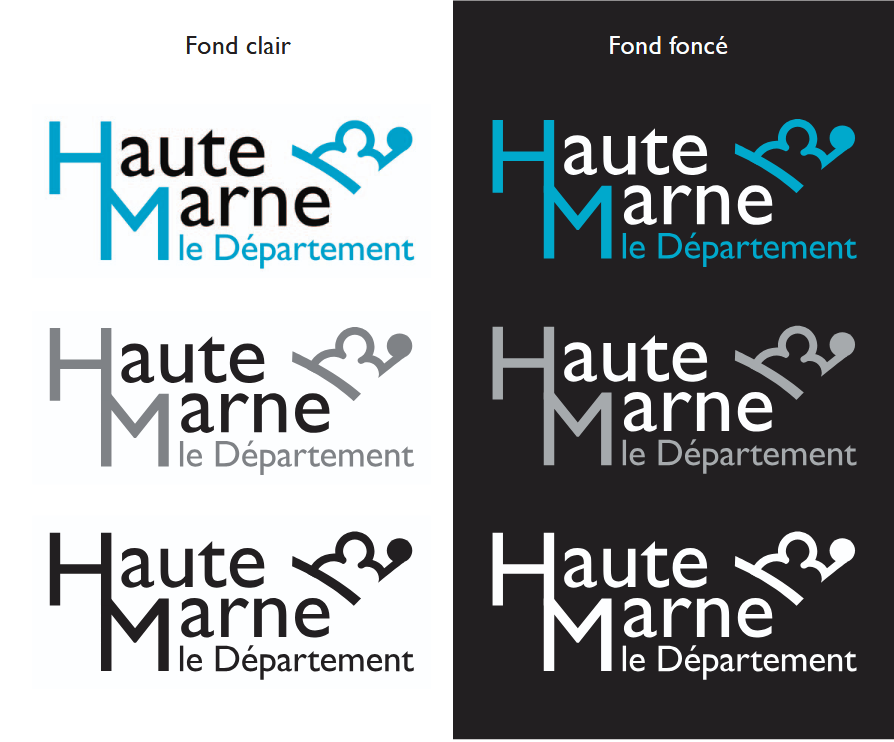 les variations du logo du département
